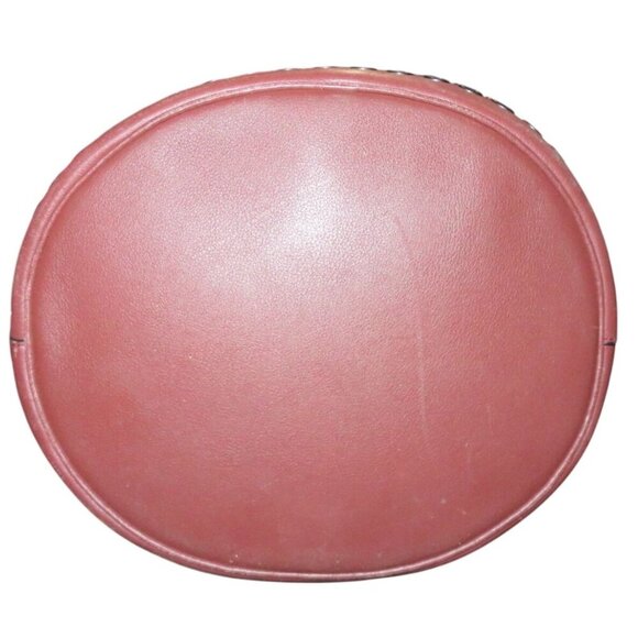 Coach 2014 Bleecker Maroon Leather Grommet Embellished Crossbody Bucket Bag - Picture 5 of 11